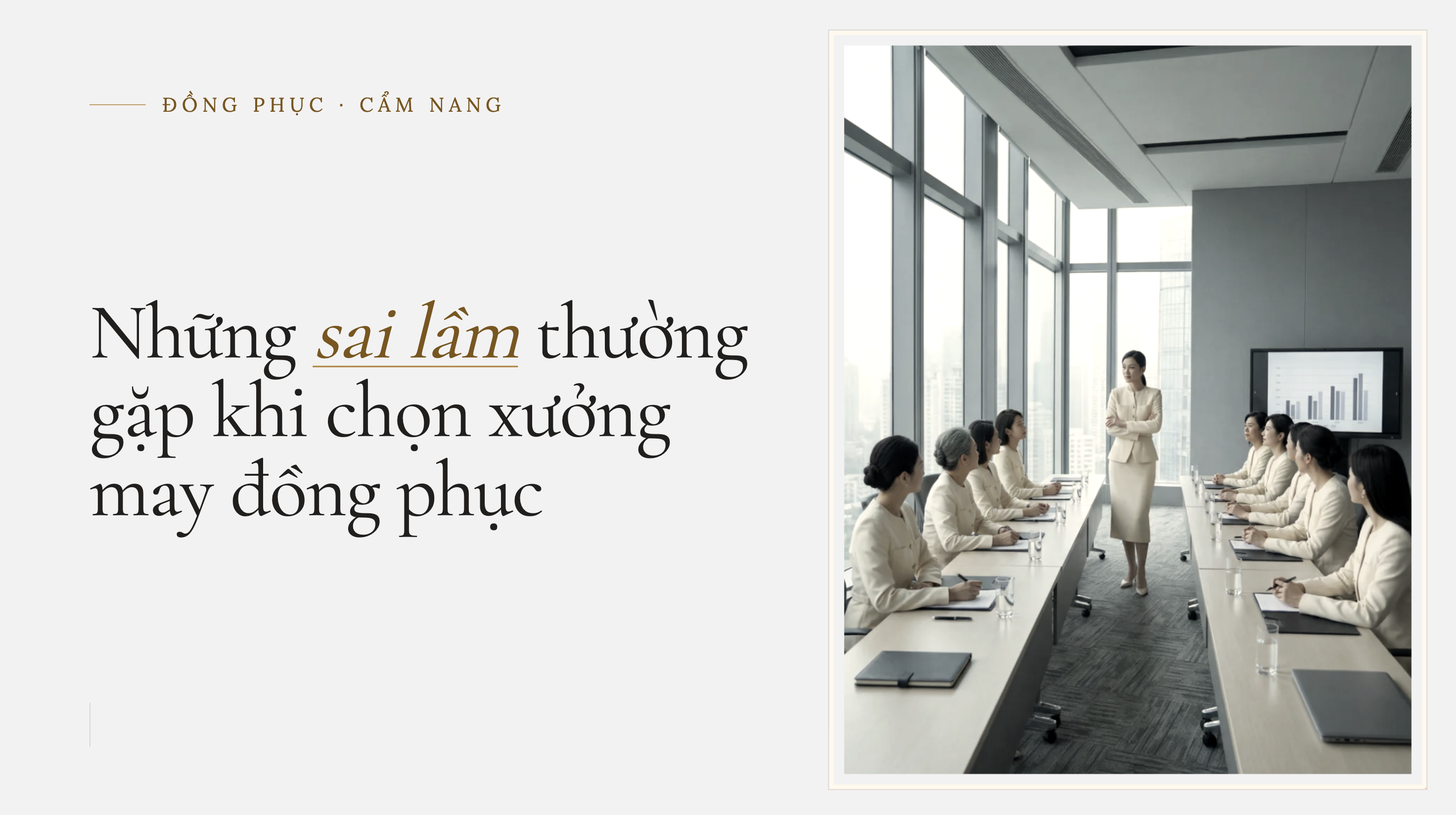 NHỮNG SAI LẦM THƯỜNG GẶP KHI CHỌN XƯỞNG MAY ĐỒNG PHỤC